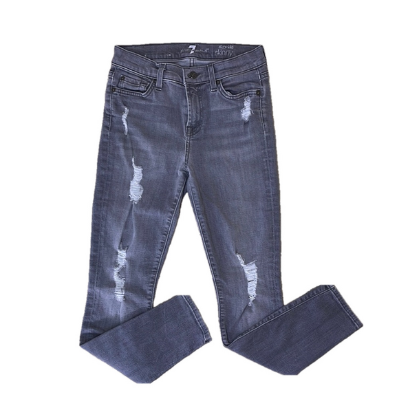 7 For All Mankind Denim - 7 for all mankind womens skinny ankle jean size 26